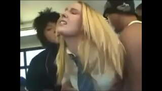 Blonde russian Teen Hottie Natalie Norton Gang Groped and Gang Banged In a Public Bus
